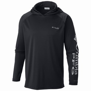 Columbia PFG Terminal Tackle™ Hoodie Herr Svarta/Grå (YMJCW5610)